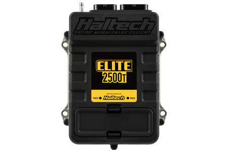 Haltech Elite 2500 T universal ECU with multiple wiring ports and compact design for high-performance engine tuning.