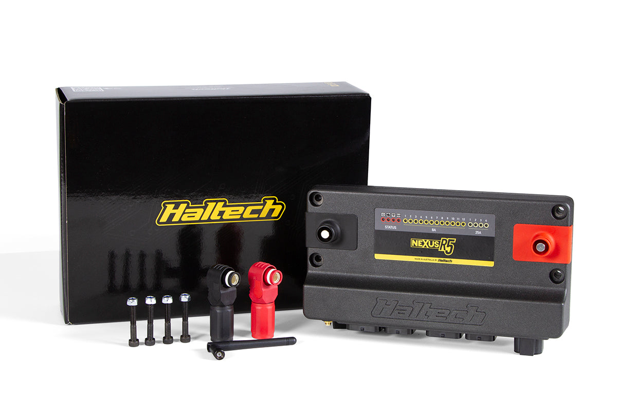 Haltech Nexus R5 VCU universal automotive engine control unit with multiple connectors and interface ports