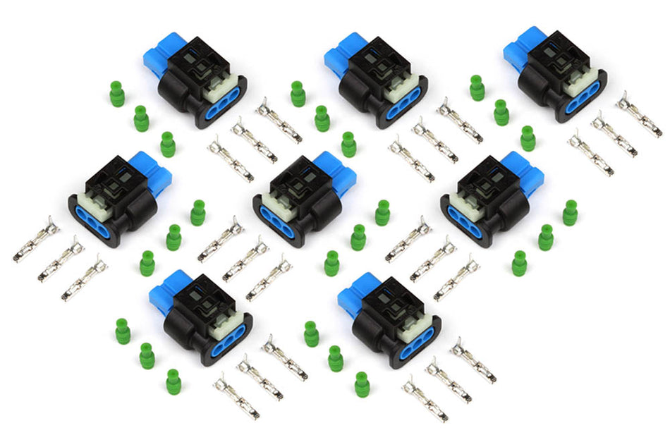 Haltech Ford Coyote 2nd Gen ignition coil plug and pin set for 2015-2017, automotive accessories for engine wiring.