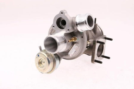Funk Motorsport Abarth 500 turbo blanket wrapping around the turbocharger, made of heat-resistant material for thermal protection.